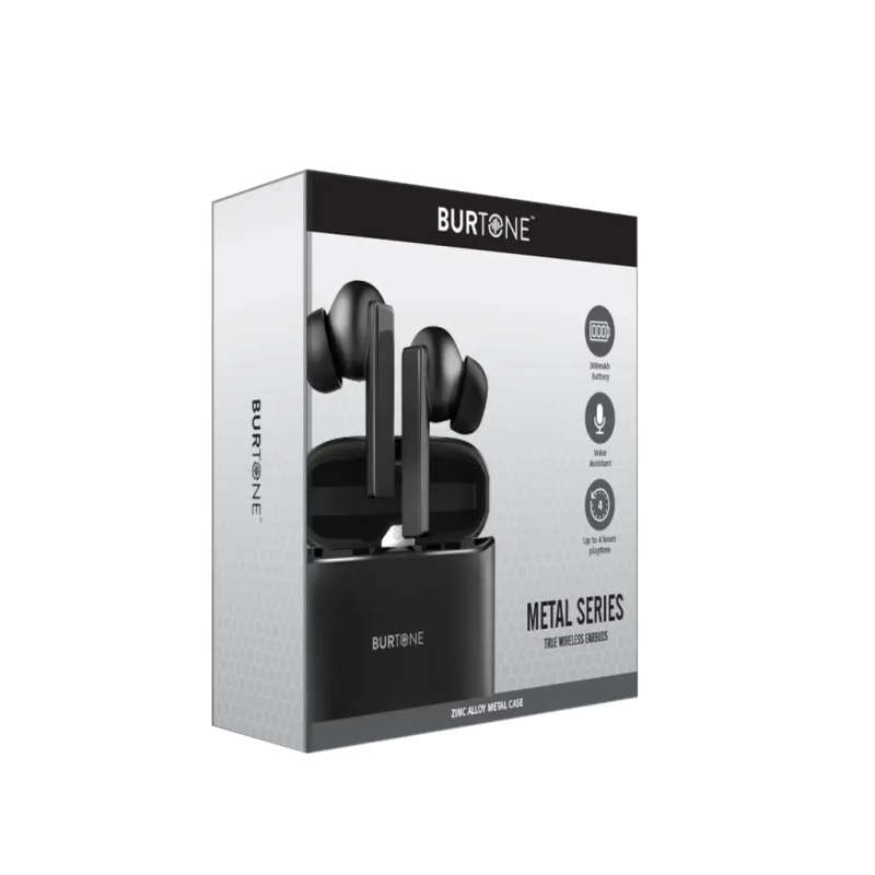 Burtone Metal Series TWS In-Ear Headphones - Black