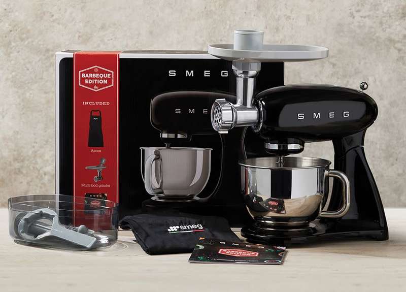Smeg Black Stand Mixer Gift Box - Barbeque Edition