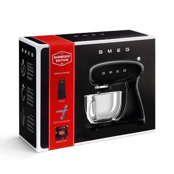 Smeg Black Stand Mixer Gift Box - Barbeque Edition