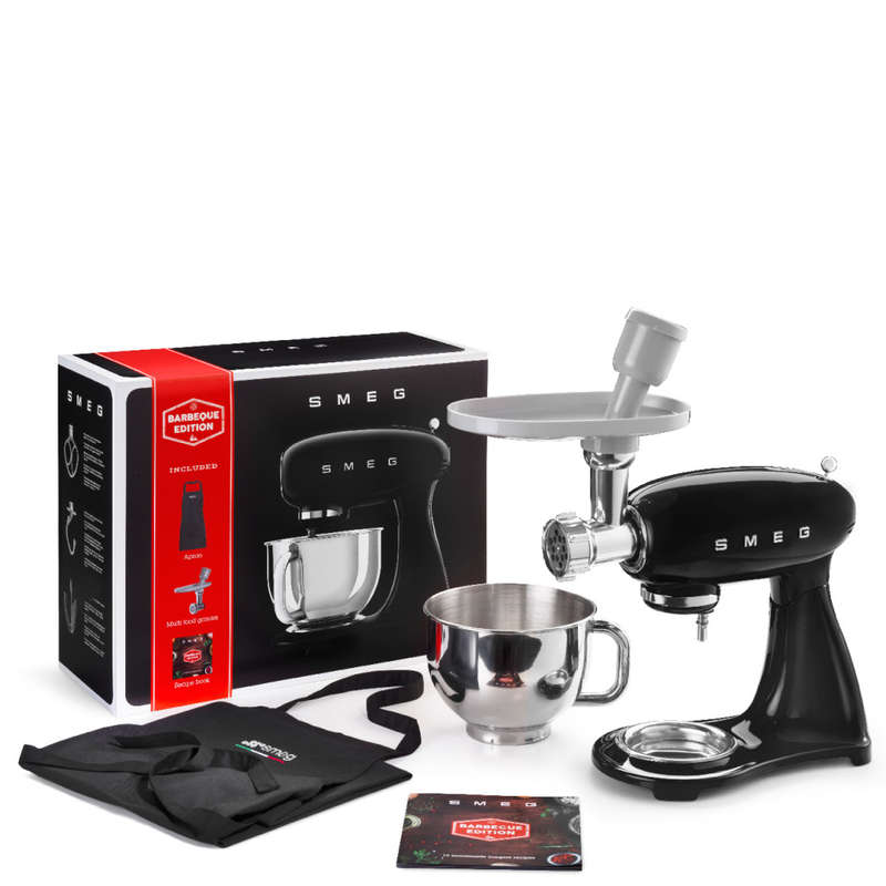 Smeg Black Stand Mixer Gift Box - Barbeque Edition