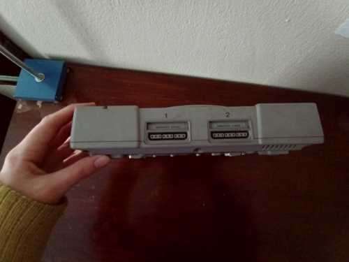 Old PS1 console with cables and 2 games(not tested)