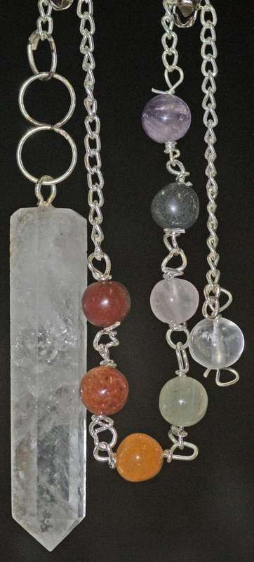 PENDULUMS - NATURAL QUARTZ CHAKRA PENDULUM