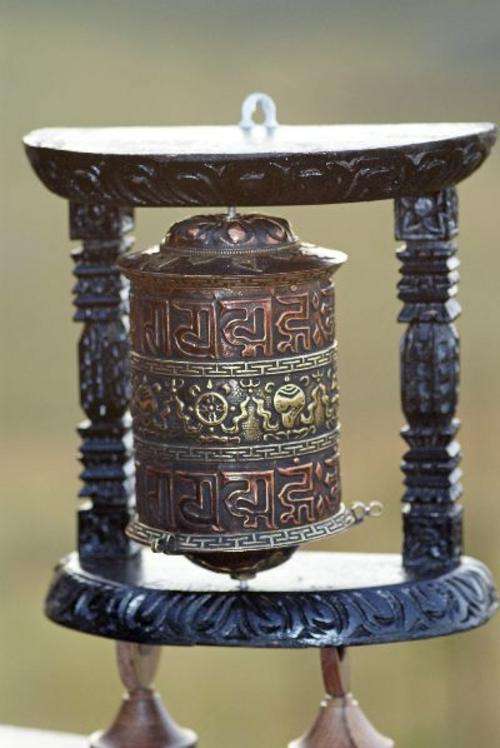 NEPAL - 8' HANGING PRAY WHEEL