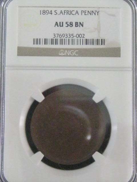 ** AU58BN 1894 PENNY NGC GRADED **