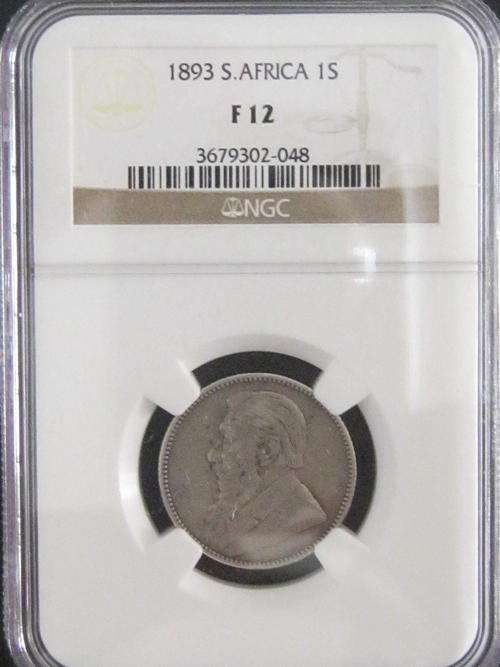 **   F 12 1893 ONE SHILLING 1s NGC GRADED**