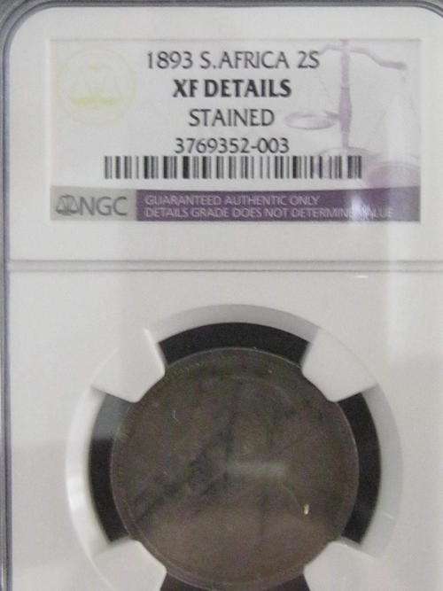 ** XF DET 1893 TWO SHILLING 2s NGC GRADED**