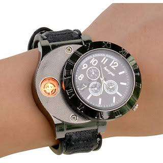 2-1 Smart Watch with Rechargeable Cigarette Lighter (PLEASE READ DESCRIPTION)