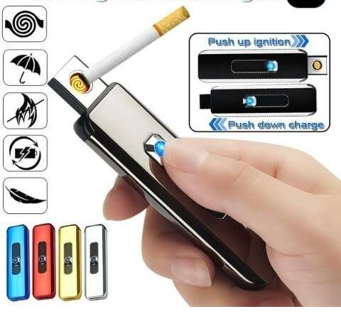 USB Lighter Rechargeable Flameless No Gas Cigarette Electronic Lighter (PLEASE READ DESCRIPTION)