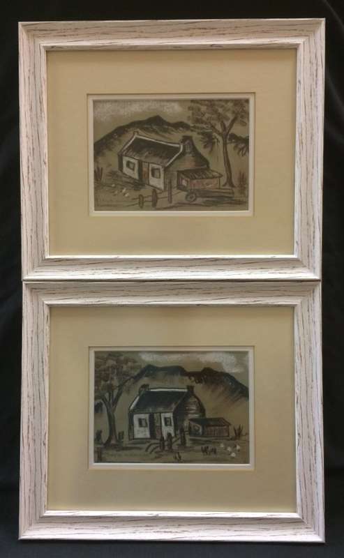 Cottages - a pair of Bryan Wolmarans originals