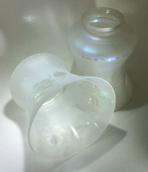 Vintage Floral Glass Bell-shaped Shades