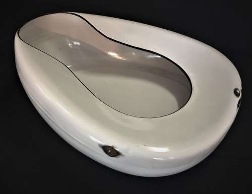 Vintage Enamel Bed Pan