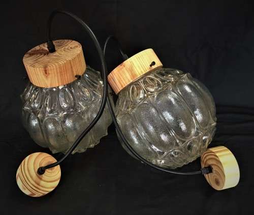 Pair of Glass Pendants