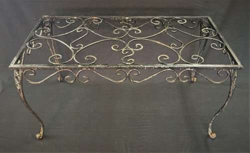 Vintage Wrought Iron Coffee Table