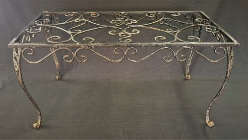 Vintage Wrought Iron Coffee Table