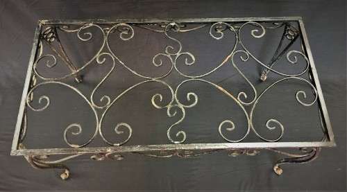 Vintage Wrought Iron Coffee Table