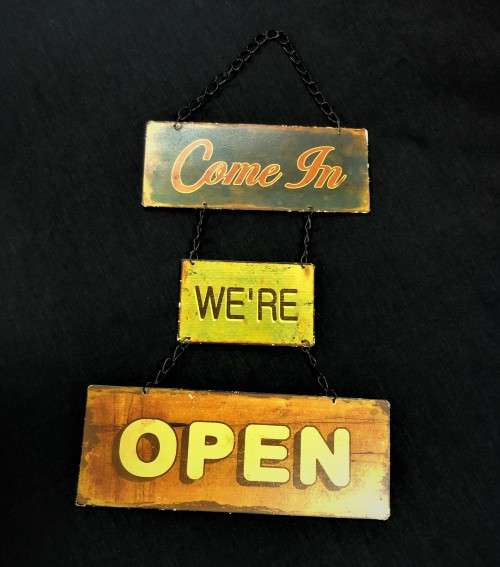 Vintage Store Door Signage