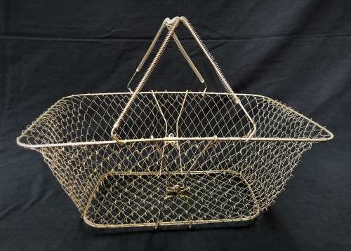 Brass Folding Basket