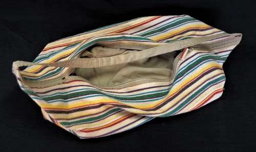 Striped Linen Handbag