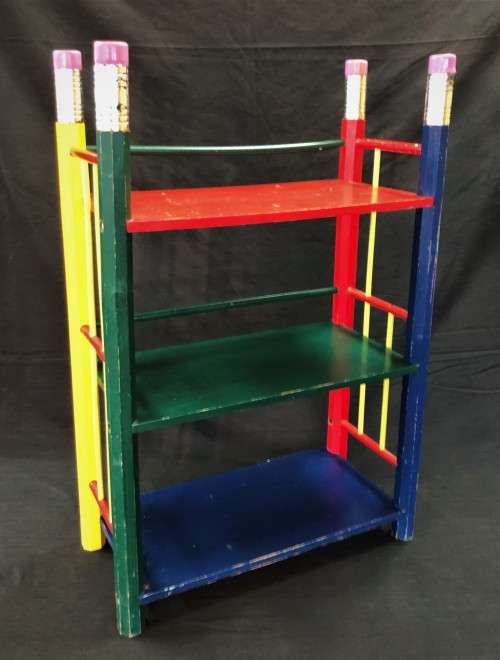 Pencil-Themed Toy/Book Shelf