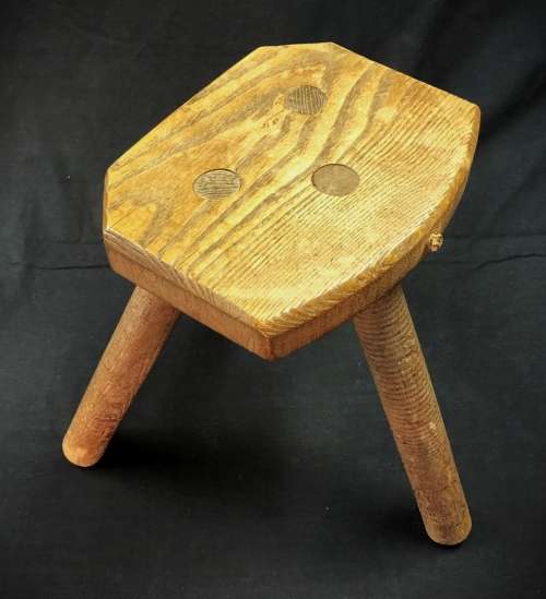 Vintage Three-Legged Milking Stool