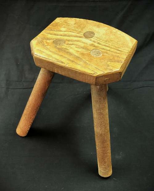 Vintage Three-Legged Milking Stool