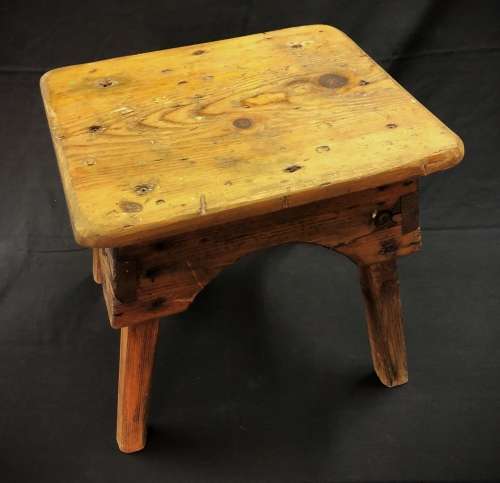 Vintage Four-Legged Milking Stool