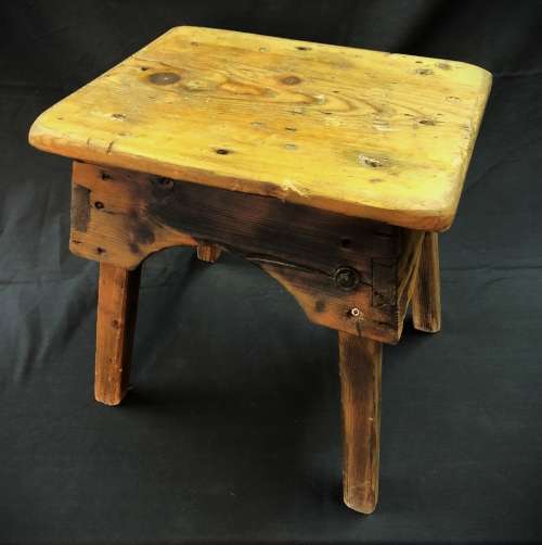 Vintage Four-Legged Milking Stool