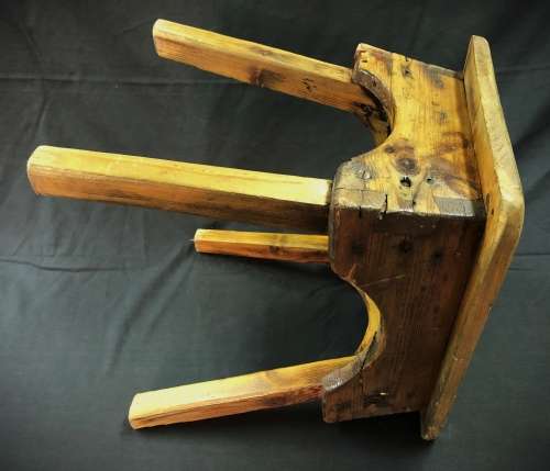 Vintage Four-Legged Milking Stool