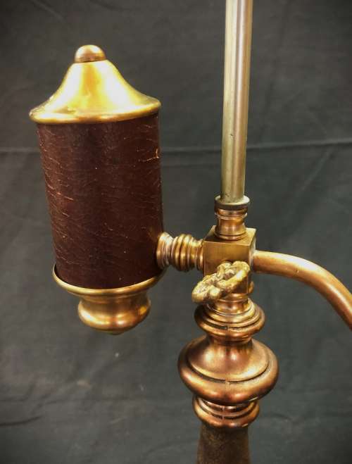 Converted Brass Oil Lamp