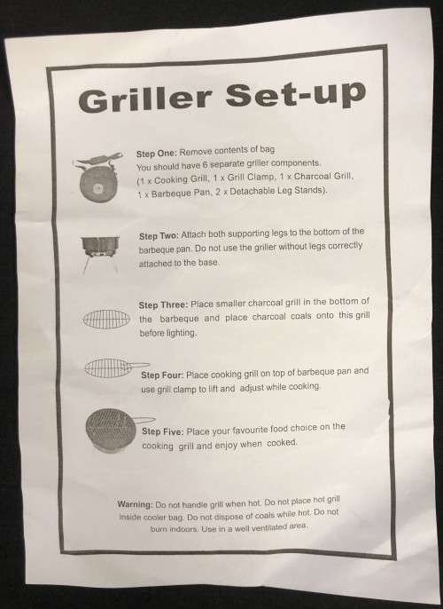 Portable Grill and Carry-Bag