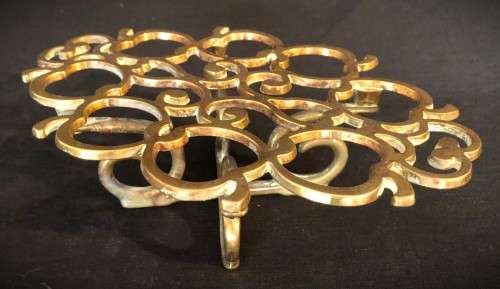 Ornate Vintage Brass Pot Rest