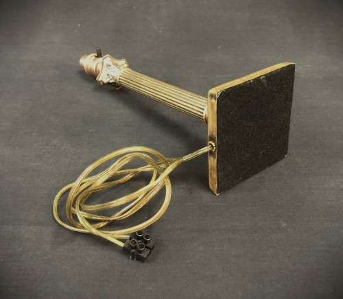 Small Ornate Vintage Brass Desk Lamp