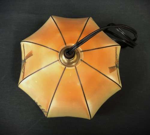 Vintage Dutch Ceramic Pendant Lamp