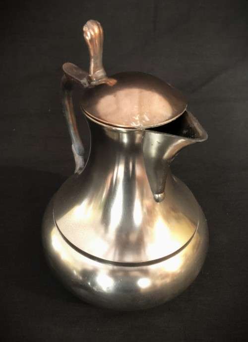 Dovo Silverplate-over-Copper Lidded Jug