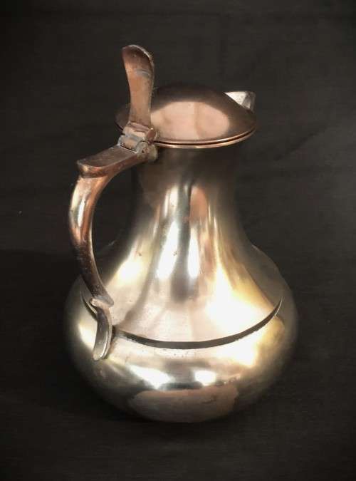 Dovo Silverplate-over-Copper Lidded Jug