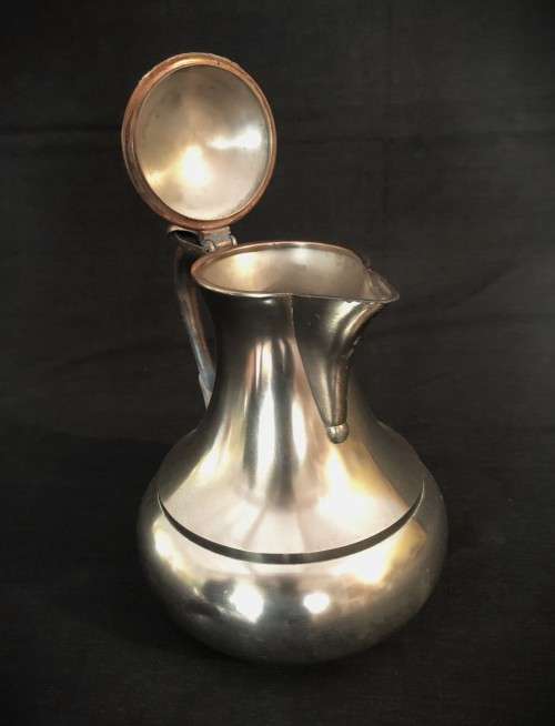 Dovo Silverplate-over-Copper Lidded Jug