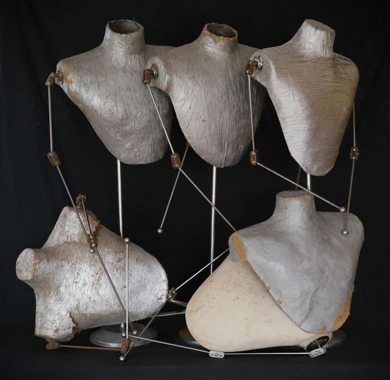 A Riot of Vintage Papier Mache Mannequins