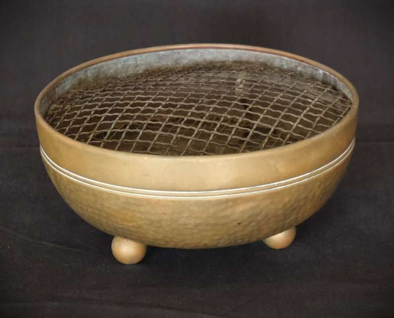 Vintage Hammered Brass Rose Vase