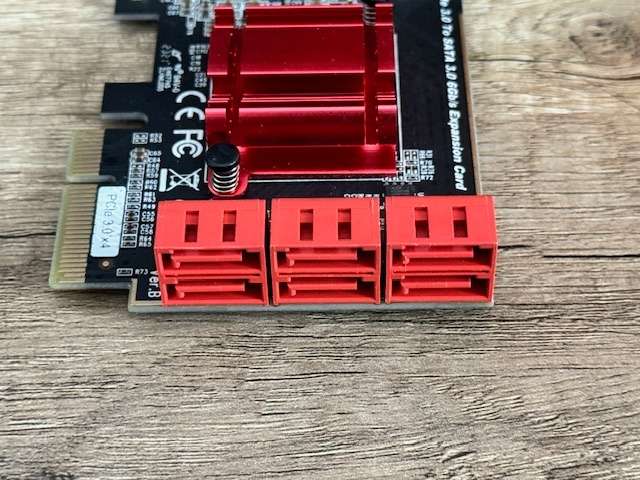 PCIe x1 to 6 Port SATA Card