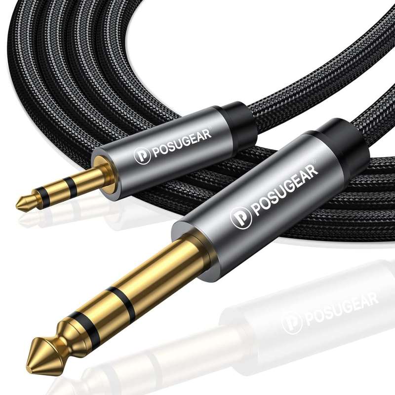 POSUGEAR 3.5mm to 6.35mm cable 1m