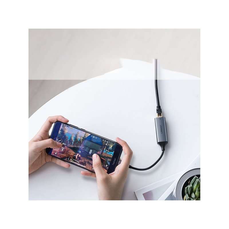 UGREEN USB-C to Gigabit Ethernet with 100W Power Delivery