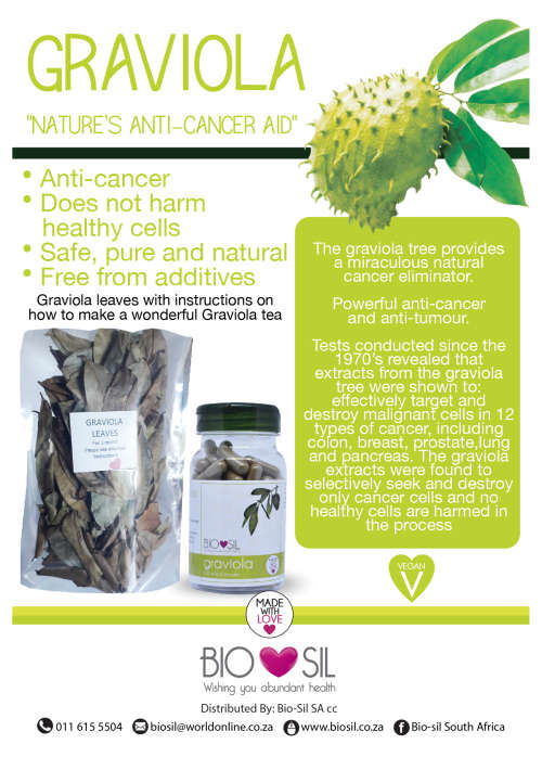 Graviola (Soursop) 90 Vegan Caps (anti-cancer)