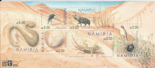 Namibia - 2000 Namibian Dunes Minisheet (UMM)