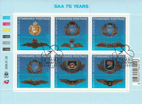 RSA - 2009 SAA 75 Years SACC 1929 - CTO