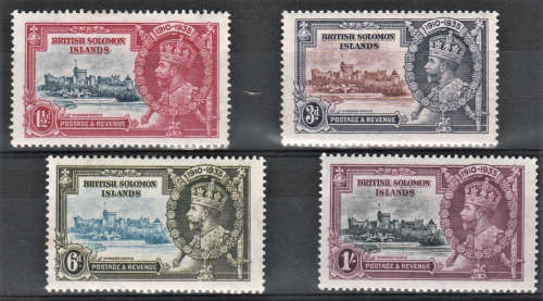 British Soloman Islands - 1935 KGV Silver Jubilee SG 53-56 - MM