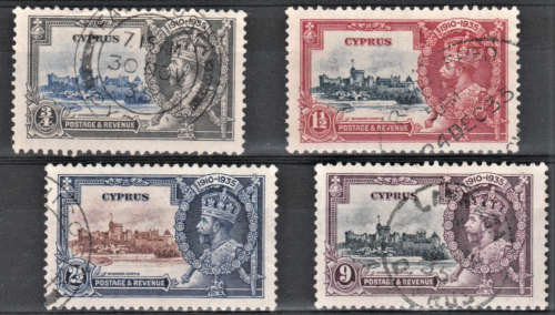 Cyprus - 1935 KGV Silver Jubilee SG 144-147 - Used