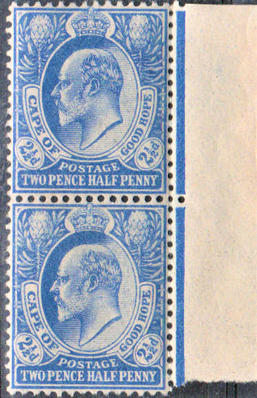 COGH 1902 KEVII Def Issue pair with jubelle line -SACC68 -UMM.