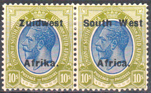 SWA - 1924 KGV type VI  10/S -Sacc50- LMM `NICE PAIR` (CV 6000-)