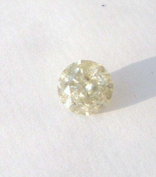 A Huge Ravishing 1.36ct Light Champagne Natural Diamond, What A Beauty!