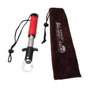 50lbs 328ft Ruler Spring Scale Lipper Gripper Lip Grip - Red